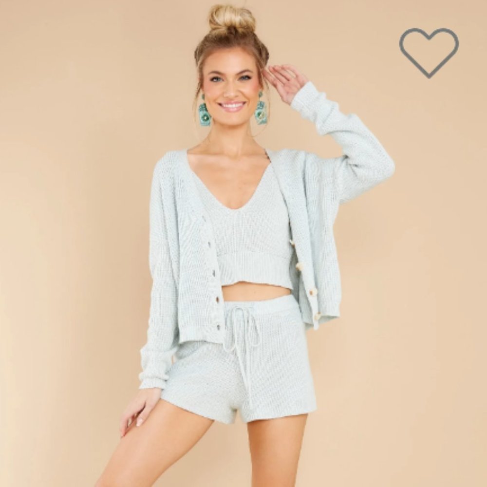 Z Supply Sweater Matching Set in Skylight XS